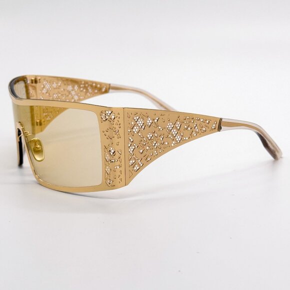 NEW DG2317 02/71 DOLCE&GABBANA GOLD SHIELD WOMEN SUNGLASSES DOLCE&GABBANA - Picture 5 of 9